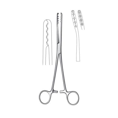 ULRICH POLYPUS DRESSING AND COTTON SWAB FORCEPS Curved
