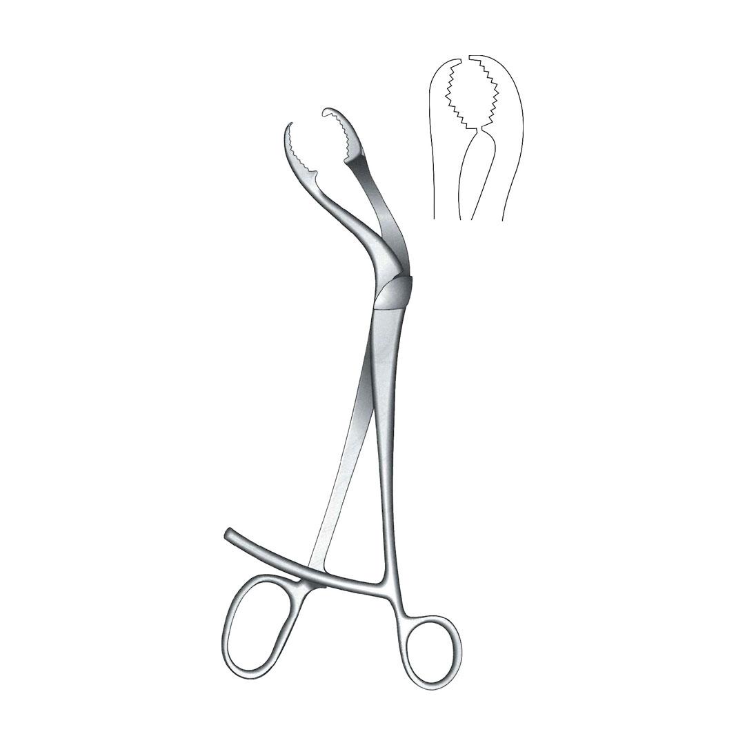 VERBRUGGE PREHENSEUR BONE HOLDING FORCEPS Serrated jaws