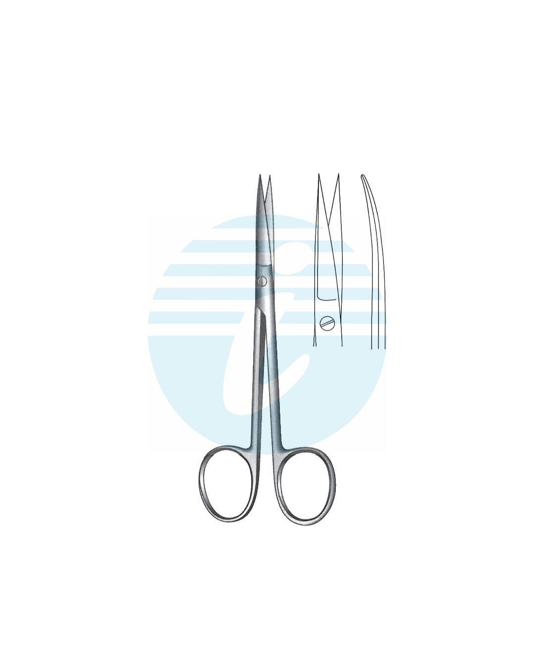 WAGNER FINE OPERATING GUM & LIGATURE SCISSORS CURVED