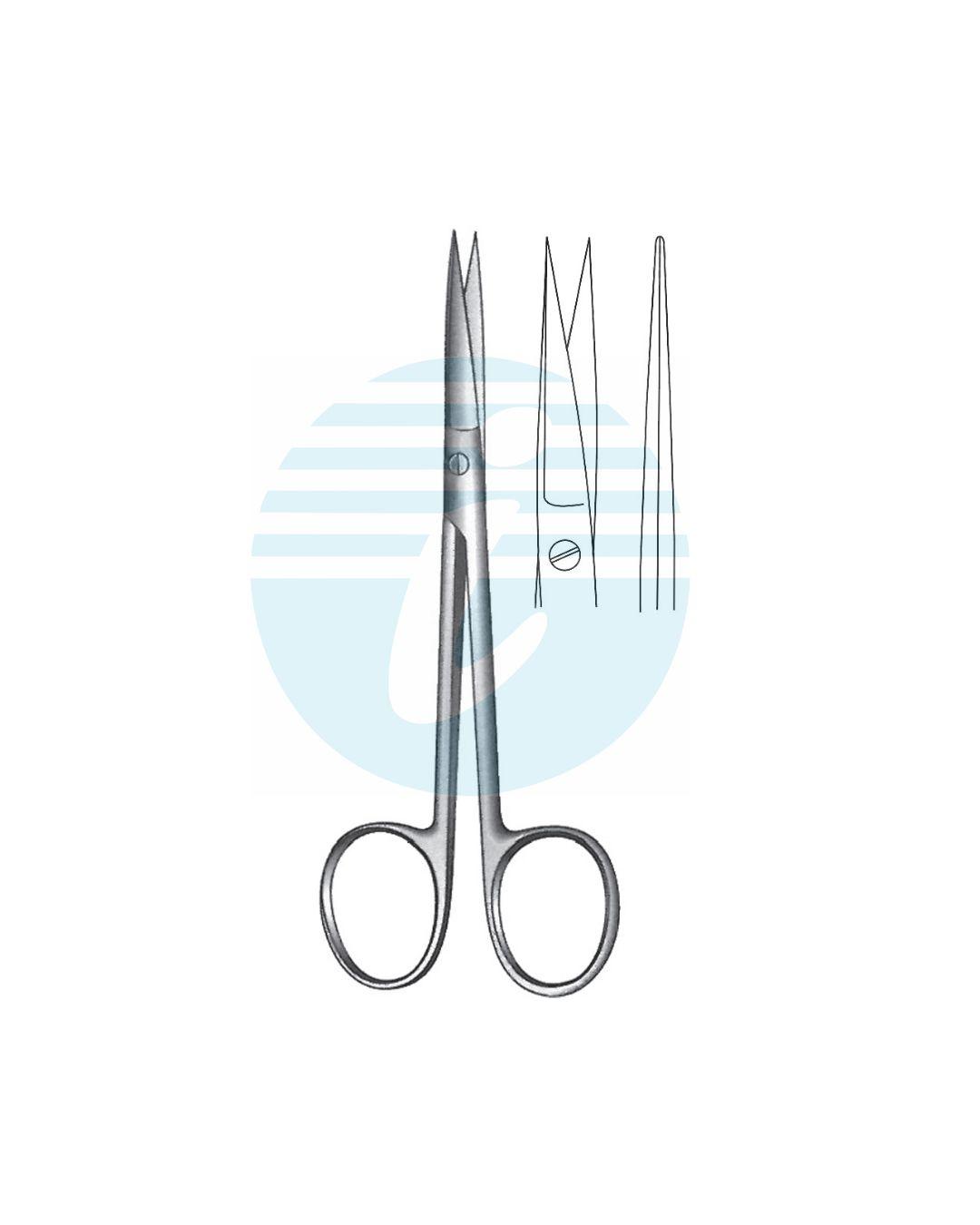 WAGNER FINE OPERATING GUM & LIGATURE SCISSORS STRAIGHT