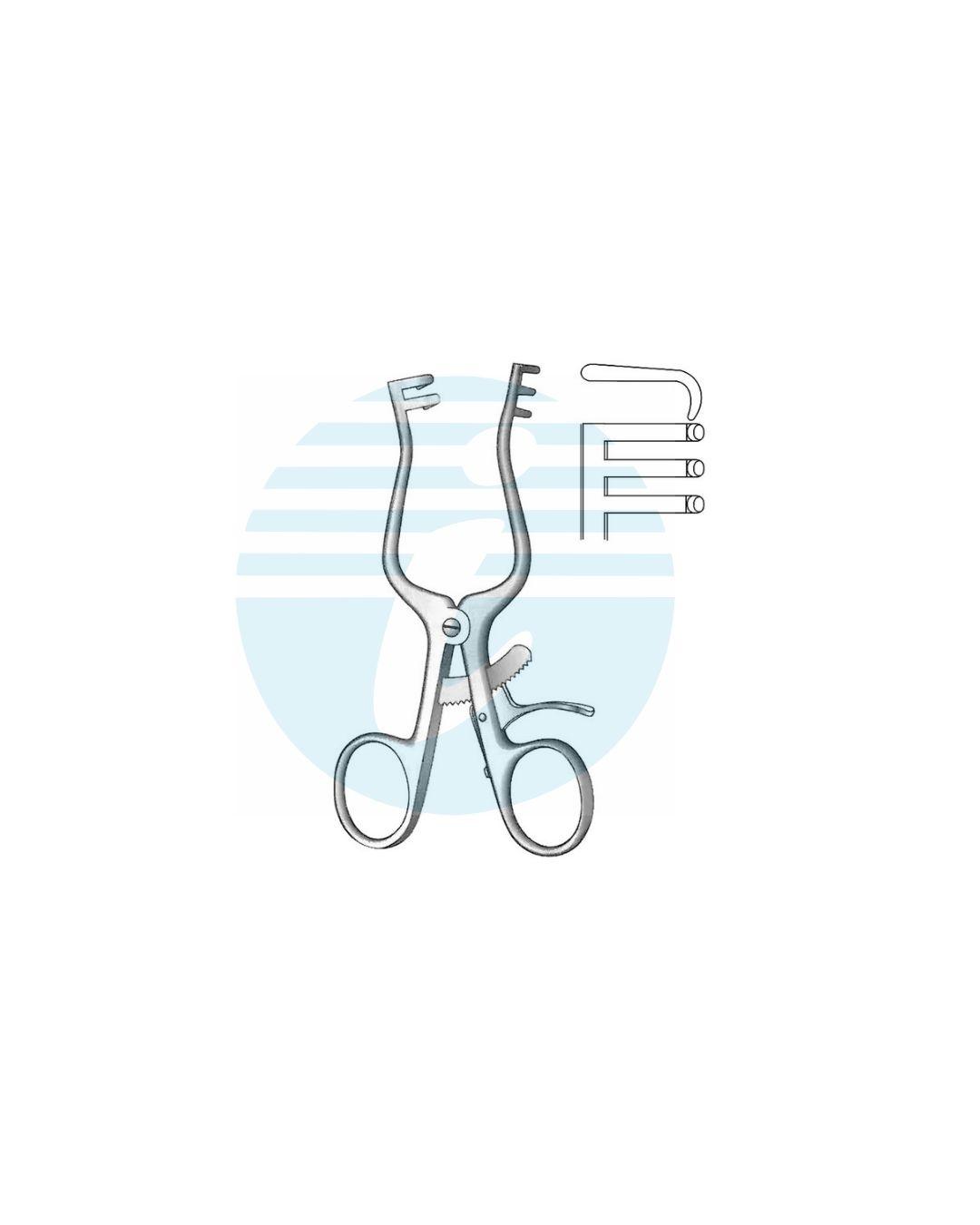 WEITLANER Retractors Blunt 2:3 Teeth