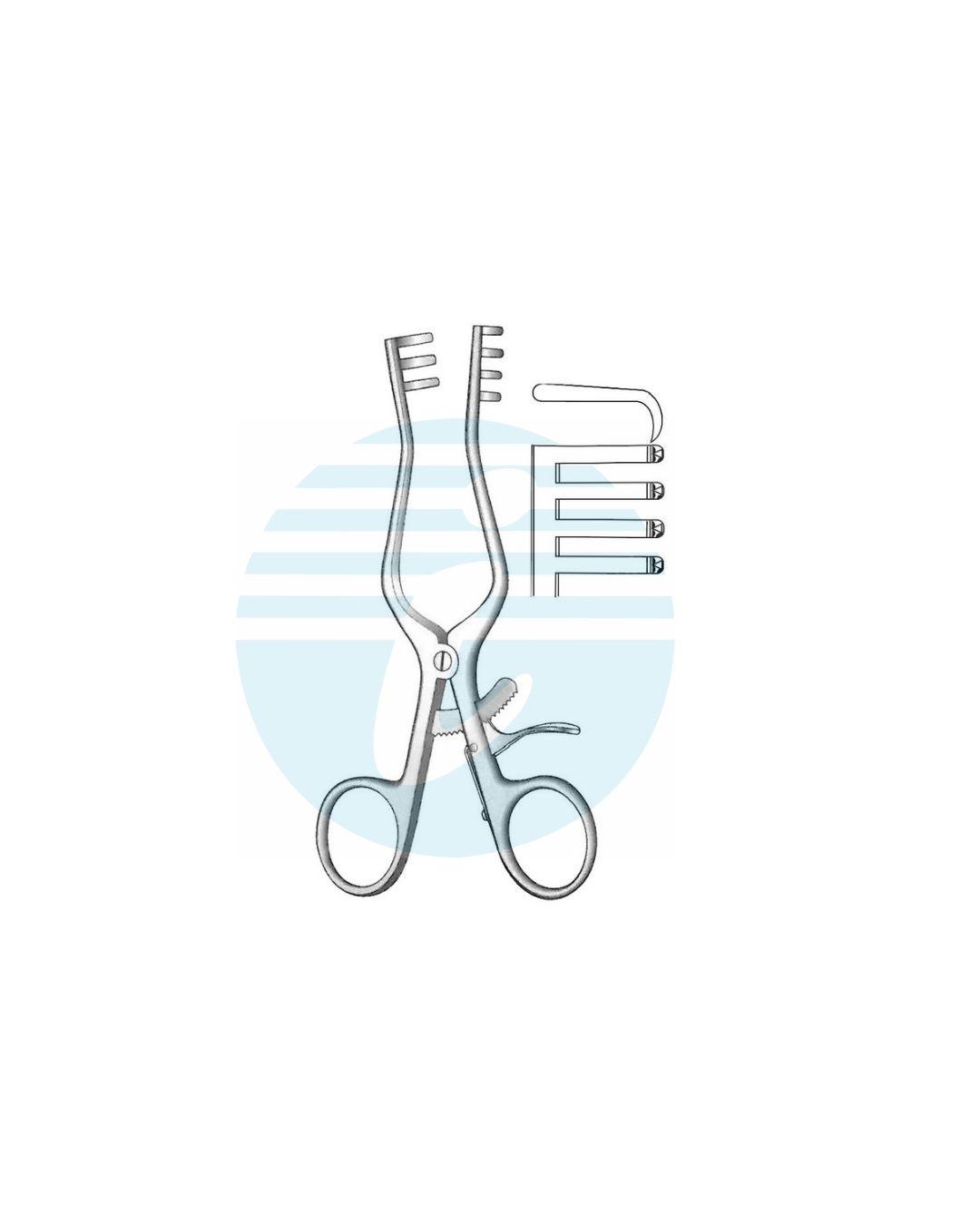 WEITLANER Retractors Sharp 3:4 Teeth