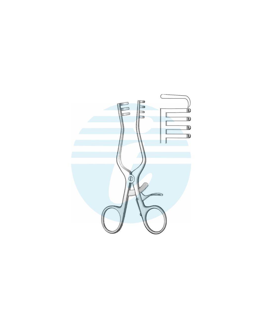 WEITLANER Retractors Sharp 3:4 Teeth