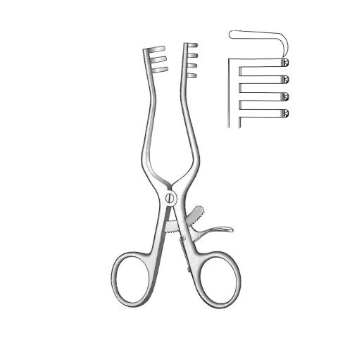WEITLANER Retractors Sharp 3:4 Teeth