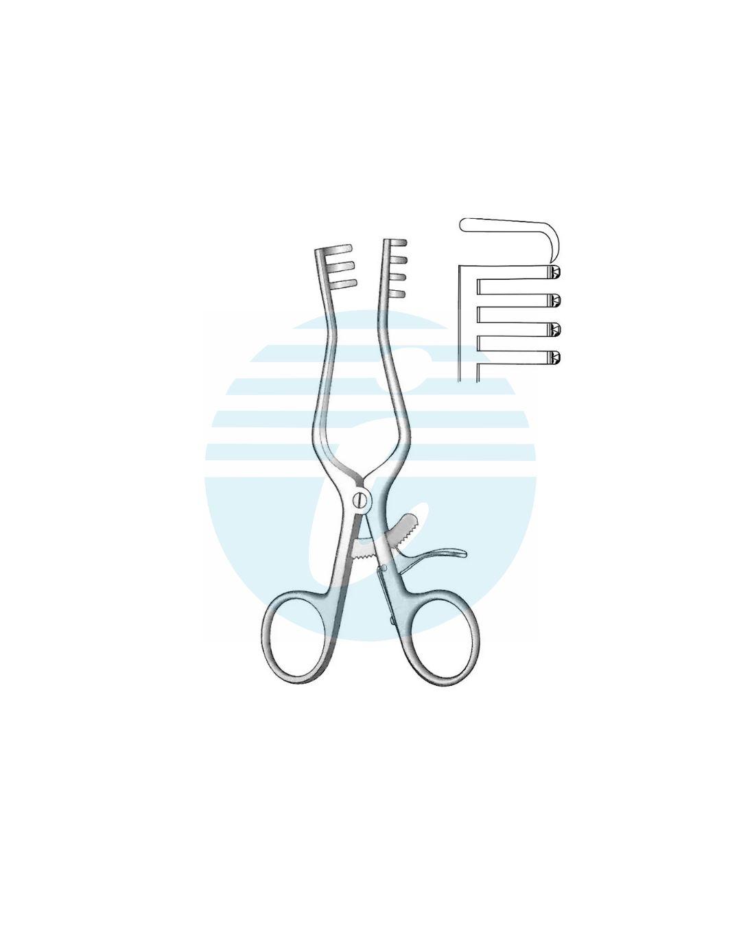 WEITLANER Retractors Sharp3:4 Teeth