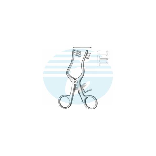 WEITLANER-WULLSTEIN Retractors 3:3 Teeth Blunt