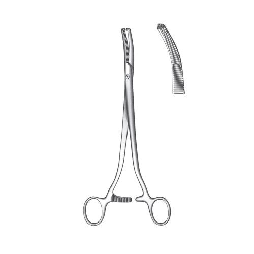 WERTHEIM HYSTERECTOMY & VAGINAL CLAMPS FORCEPS More curved 1:2 Teeth