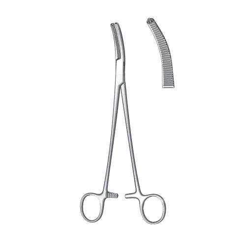WERTHEIM HYSTERECTOMY & VAGINAL CLAMPS FORCEPS More curved 1:2 Teeth