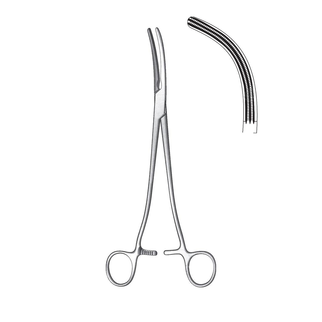 WERTHEIM HYSTERECTOMY & VAGINAL CLAMPS FORCEPS Parametrium clamps CURVED