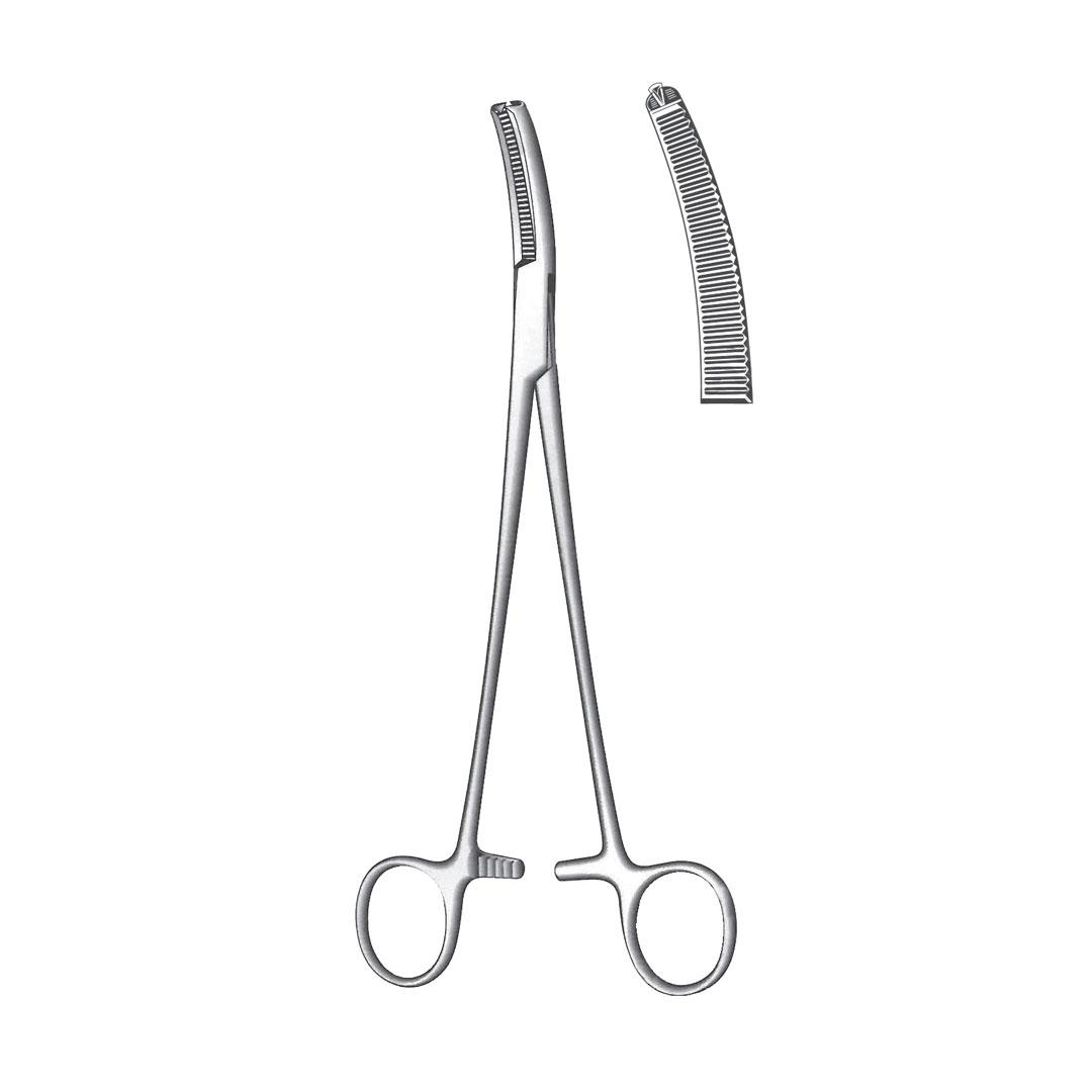 WERTHEIM HYSTERECTOMY & VAGINAL CLAMPS FORCEPS Slightly curved 1:2 Teeth