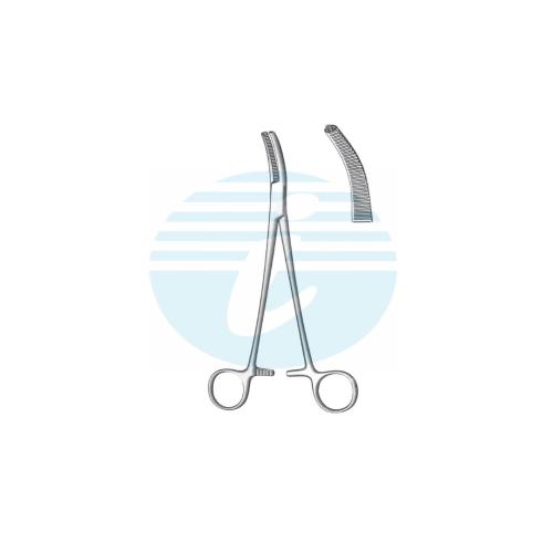 WERTHEIM HYSTERECTOMY & VAGINAL CLAMPS FORCEPS More curved 1:2 Teeth
