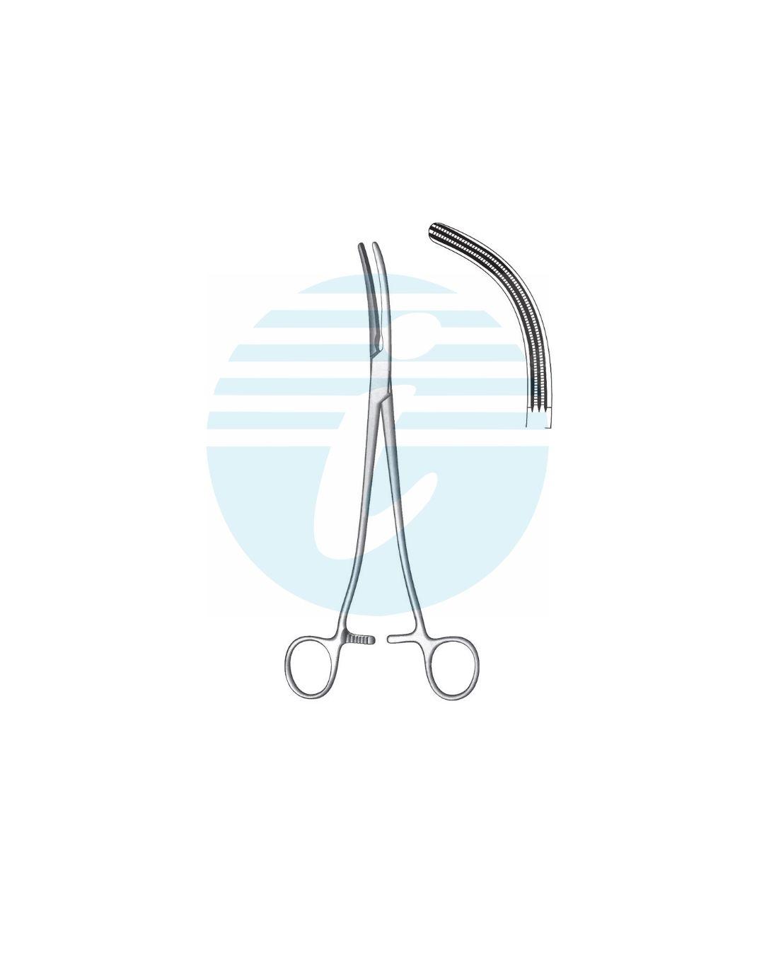 WERTHEIM HYSTERECTOMY & VAGINAL CLAMPS FORCEPS Parametrium clamps CURVED