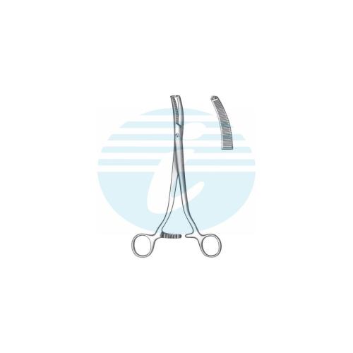 WERTHEIM HYSTERECTOMY & VAGINAL CLAMPS FORCEPS Slightly curved 1:2 Teeth