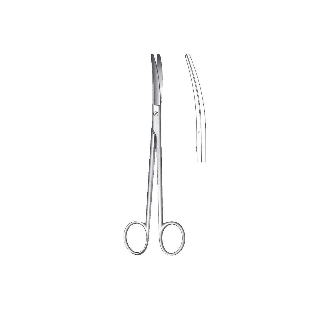 WERTHEIM OPERATING & GYNECOLOGY SCISSOR CURVED