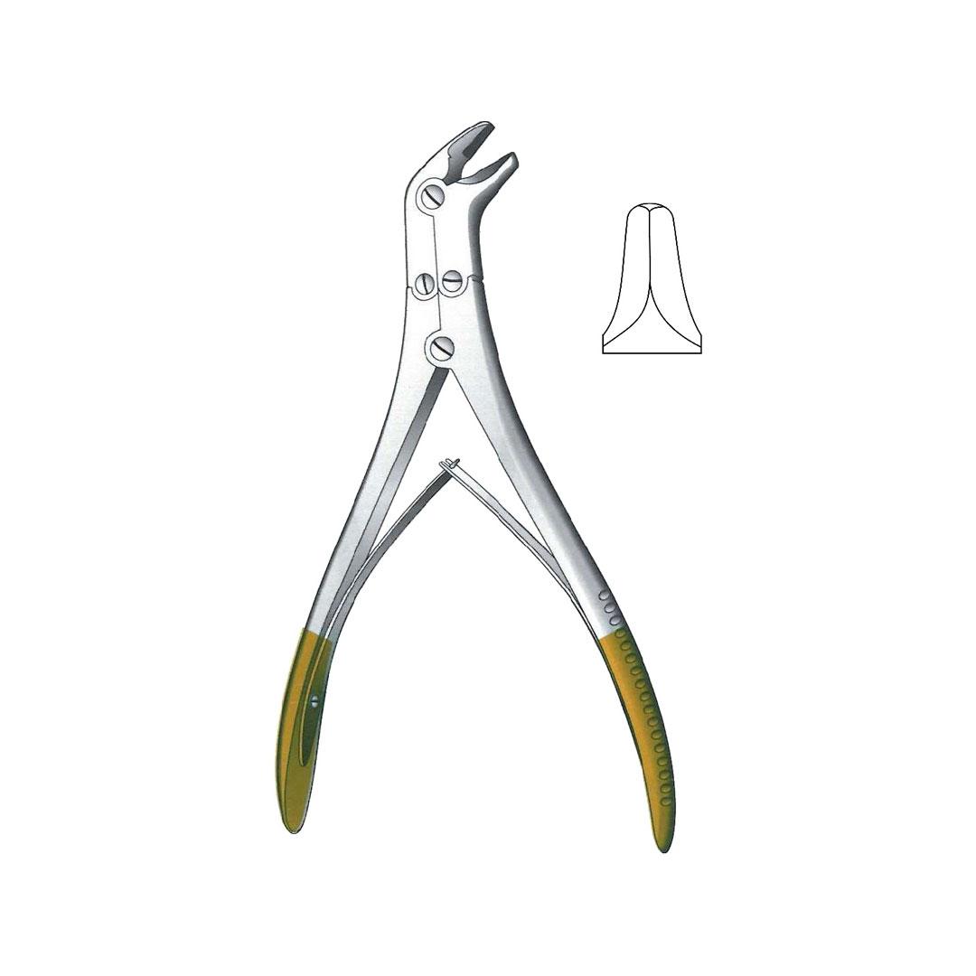 WIRE CUTTING PLIERS TC GOLD Angled slendered pattern for wire removal