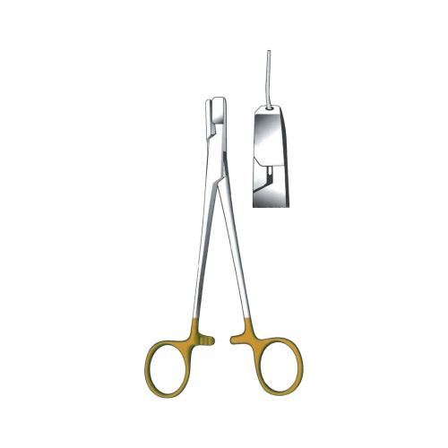 WIRE TIGHTENING PLIERS FLAT NOSE PLIERS TC GOLD Holding forceps