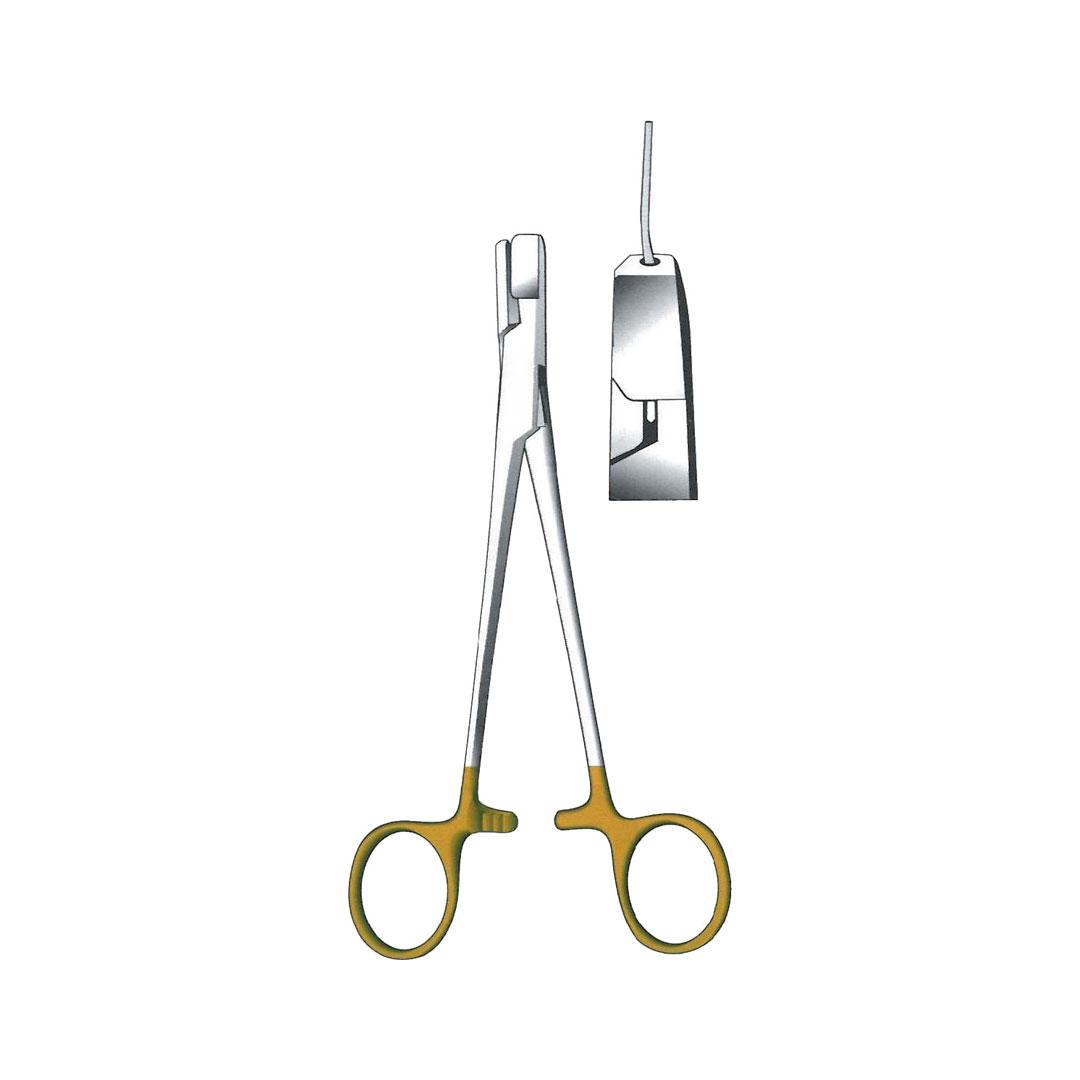 WIRE TIGHTENING PLIERS FLAT NOSE PLIERS TC GOLD Holding forceps
