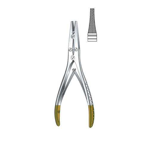 WIRE TIGHTENING PLIERS FLAT NOSE PLIERS TC GOLD Parallel grip