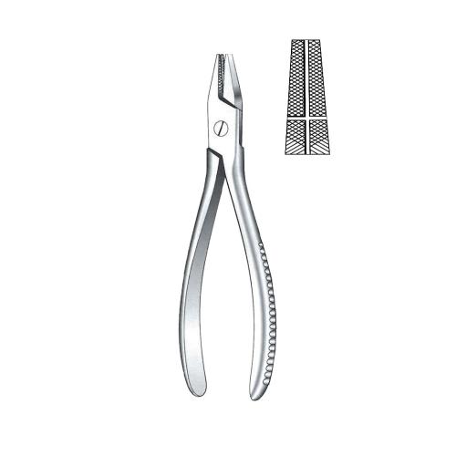 WIRE TWISTER FLAT NOSE PLIERS WIRE CUTTING PLIERS With Crosswise Groove