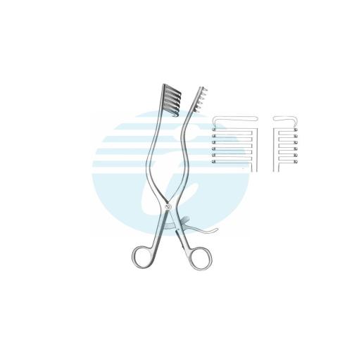 Wound Spreaders Self-retaining 6:6 Teeth Sharp long teeth on Right side