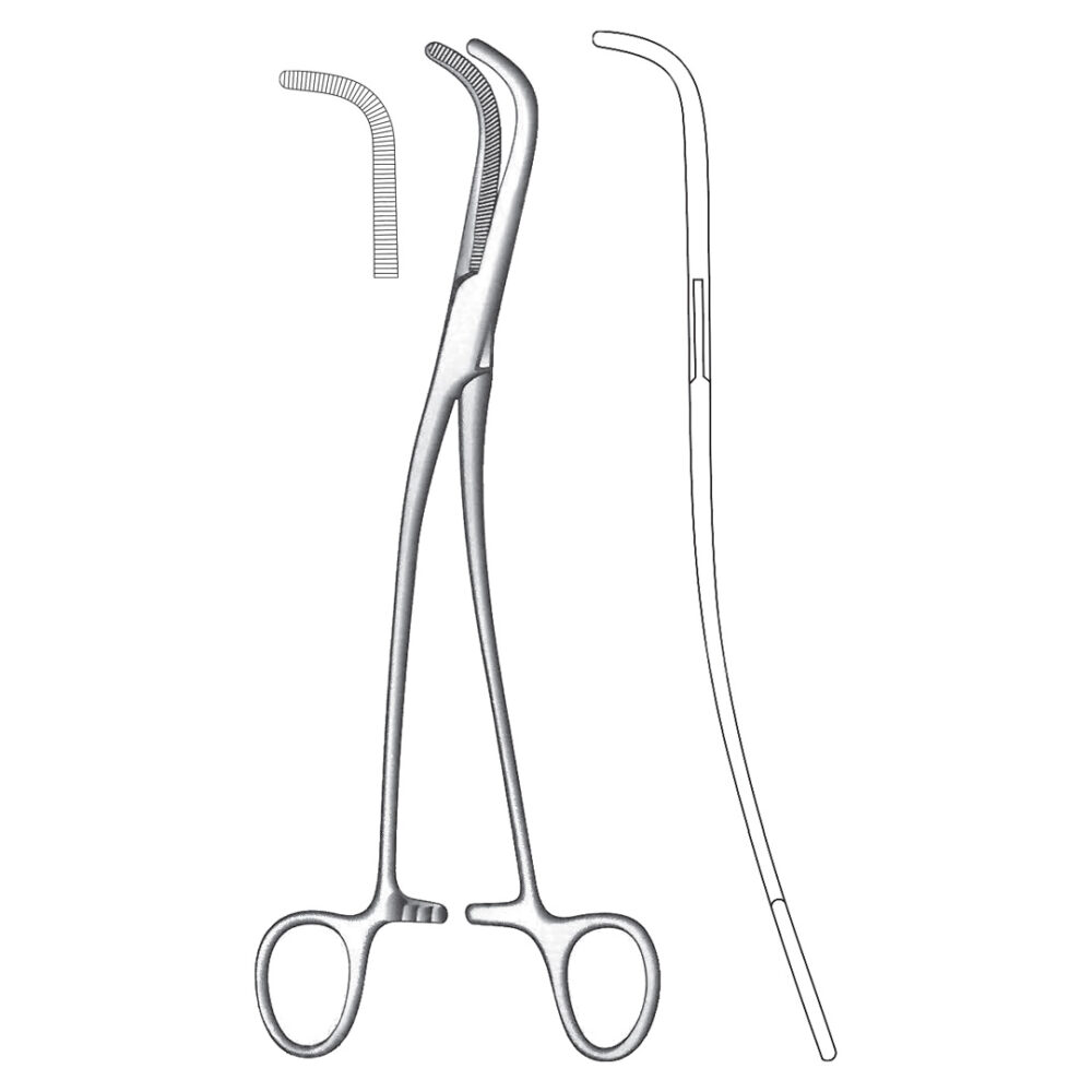 Gray Cystic Duct Forceps 22cm