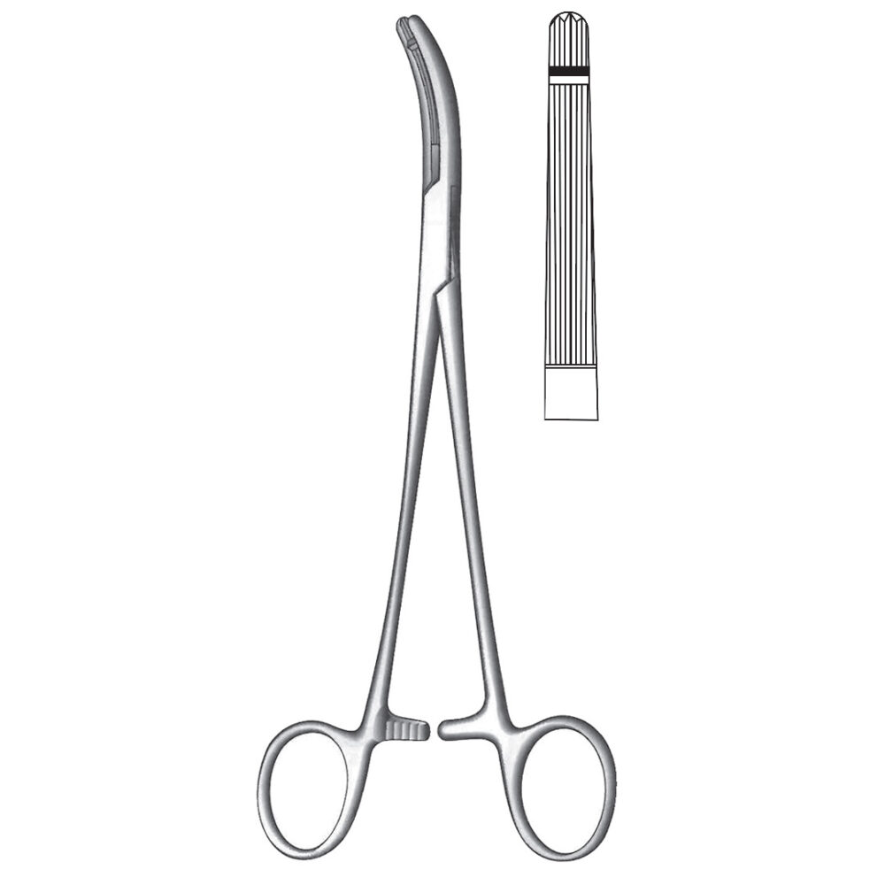 Heaney Ballentine Hysterectomy Forceps, Straight 21cm