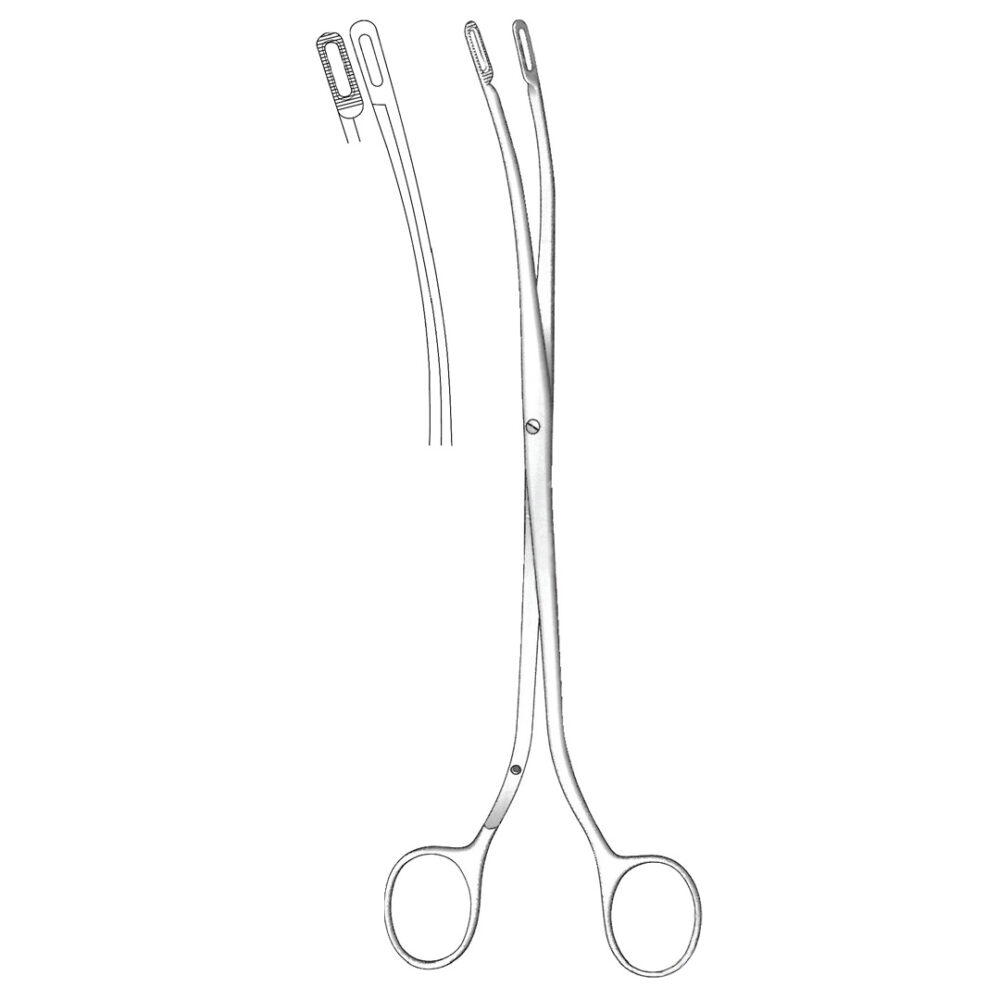 Randall Kidney Stone Forceps, 1/4 Curved 23cm