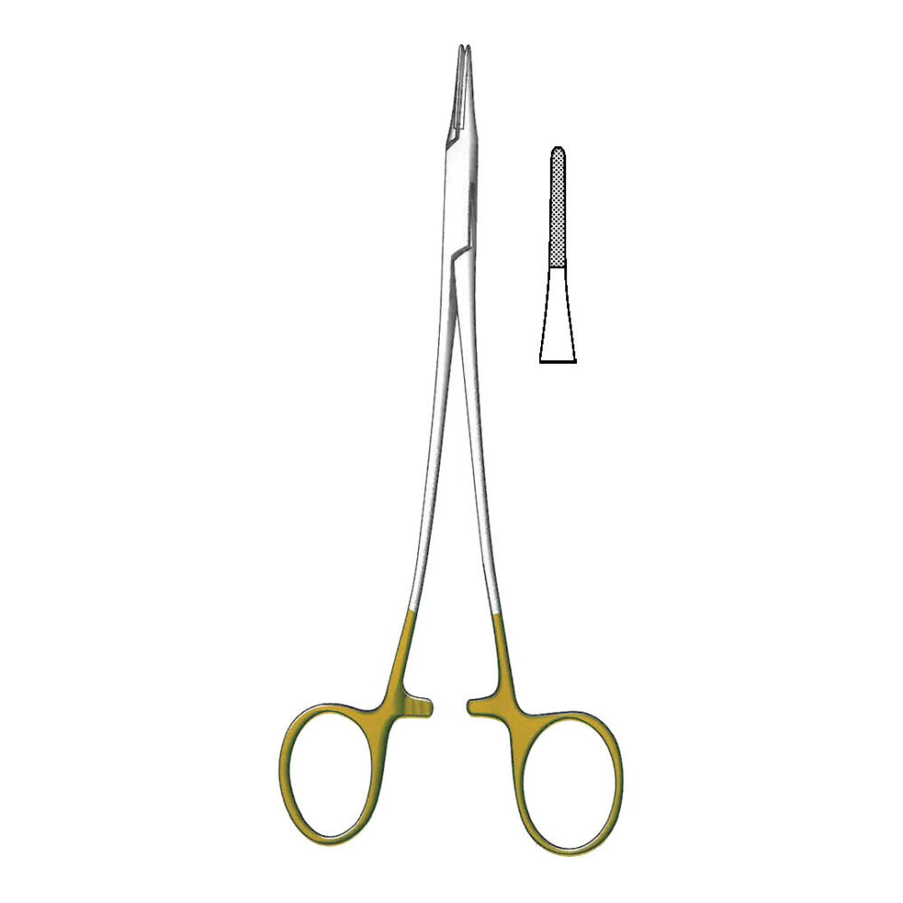 Hegar Vascular Needle Holder, TC Jaws 20cm