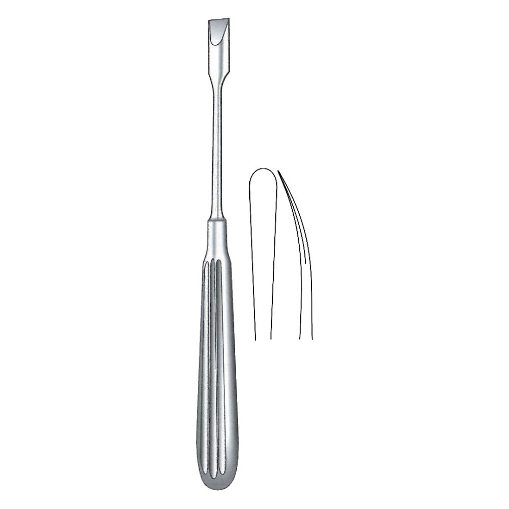 Adson Periosteal Elevator, Curved, Sharp 17cm