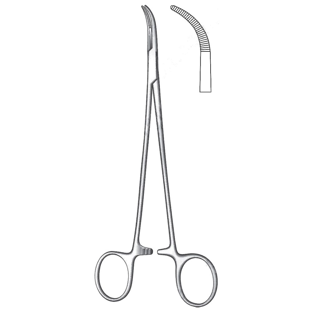 Mixter Forceps, Curved 18cm