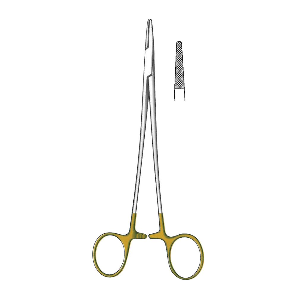 Debakey Needle Holder, TC Jaws 23cm