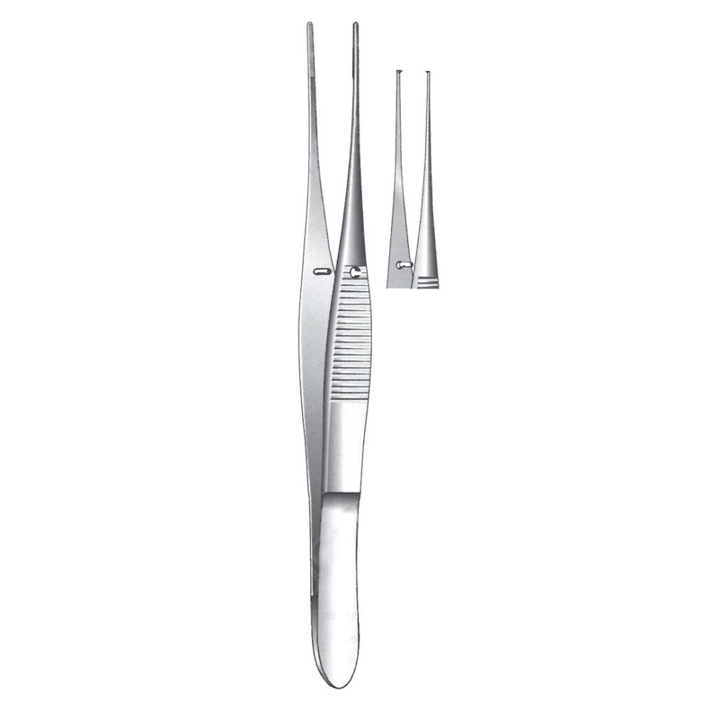 Graefe Iris Forceps, 1×2 Teeth, Straight 10cm