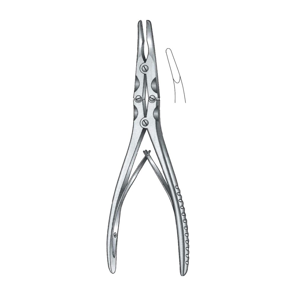 Beyer Bone Roungeur Forceps, Curved 18cm