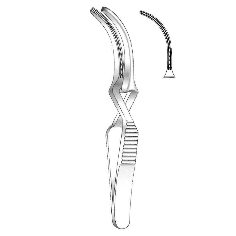 Debakey Bulldog Clamp, Curved 8cm