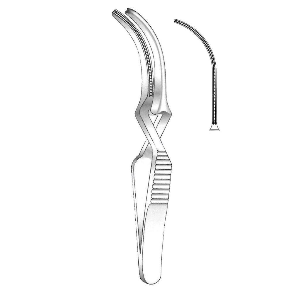 Debakey Bulldog Clamp, Curved 11.5cm