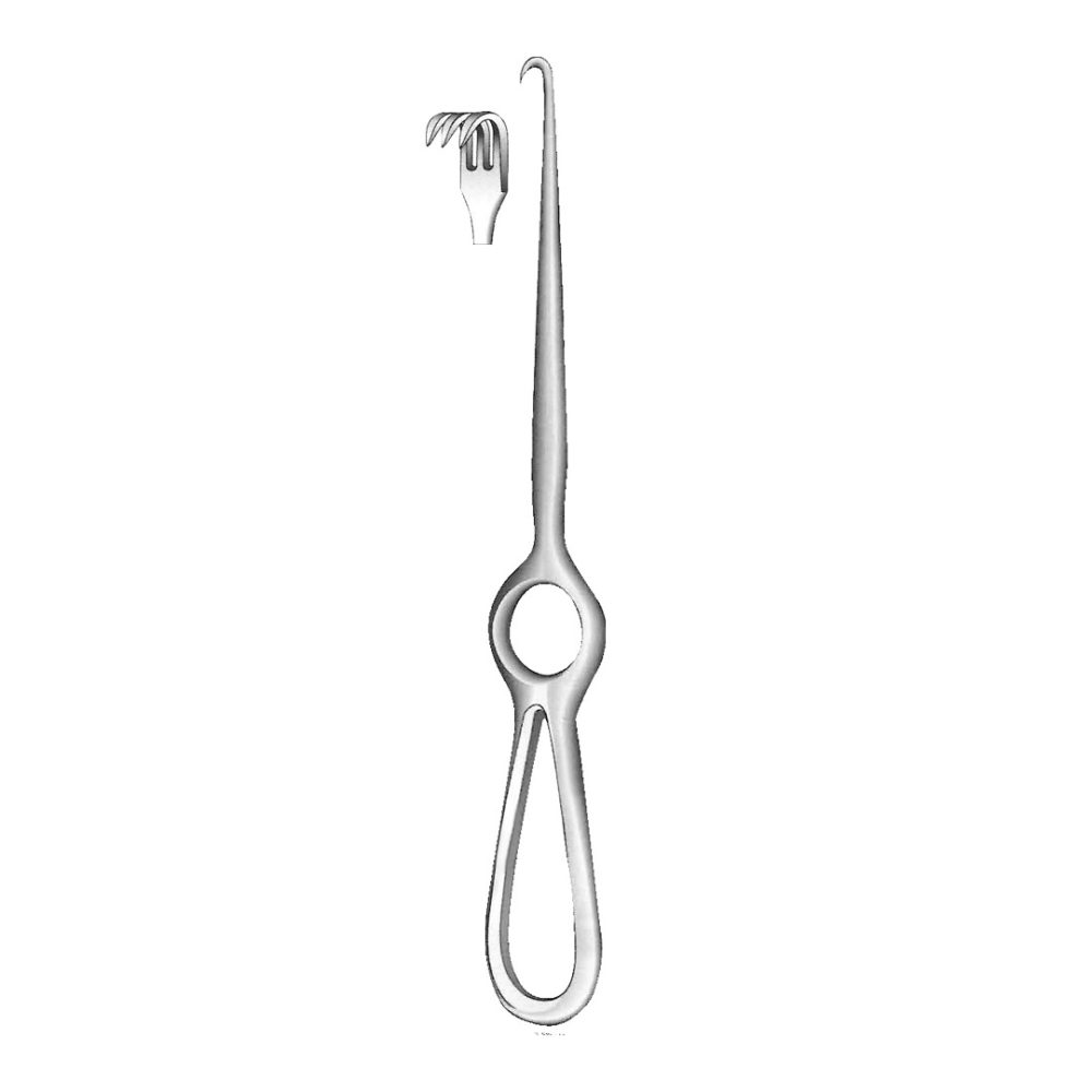 Volkman Retractor, 3 Prongs, Sharp 21.5cm