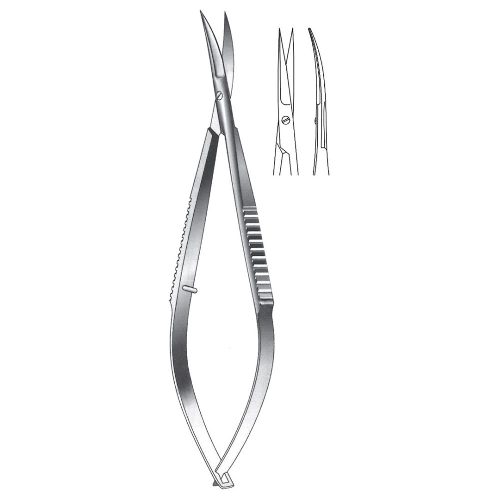 Micro Iris Scissors, Curved 11cm