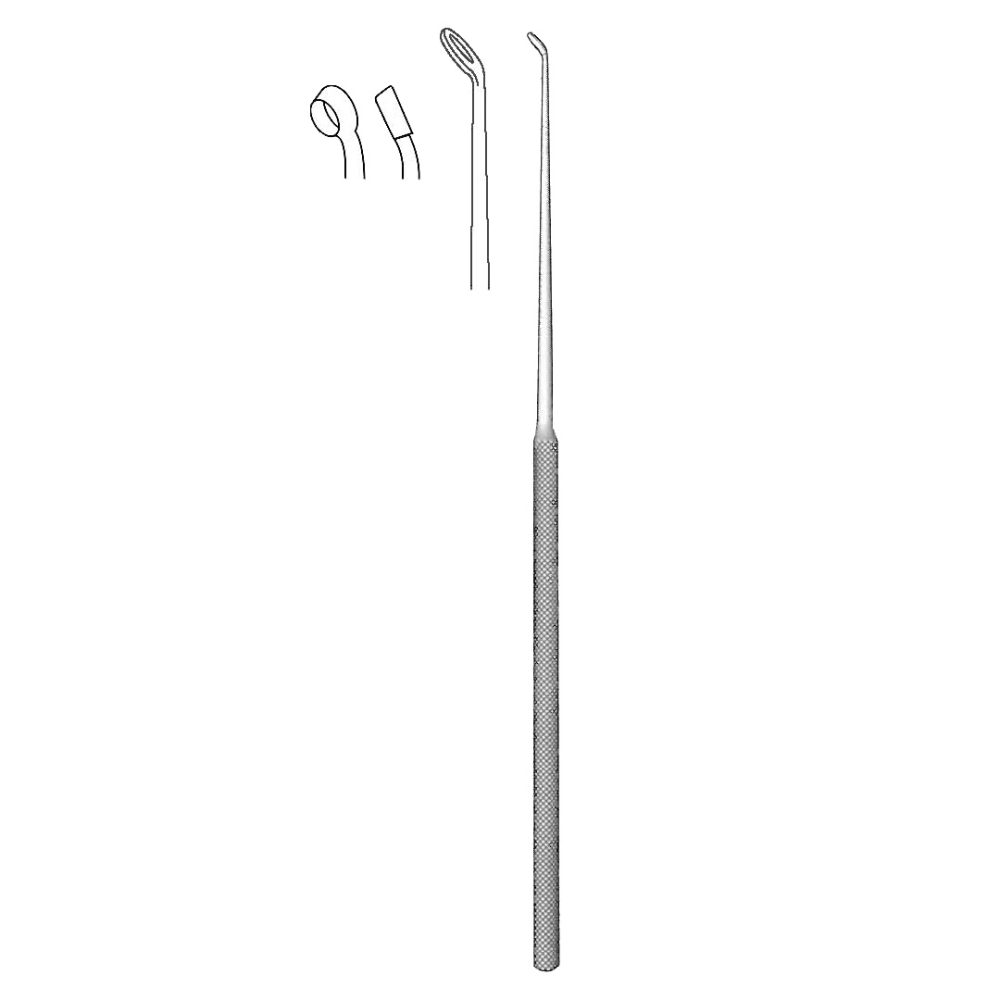 Buck Curette, Fig.00 Angled, Sharp 16.5cm