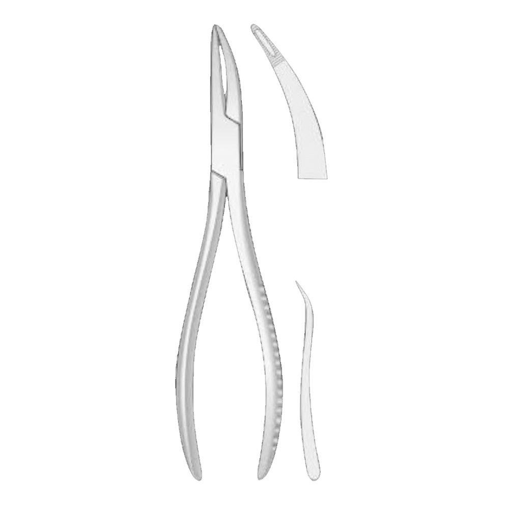 Root Fragment Forceps Upper roots, Universal 170mm