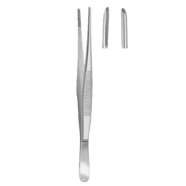 TC Gripper Carbide Tipped Tissue Forceps Serrated Carbide Tips 14.5cm